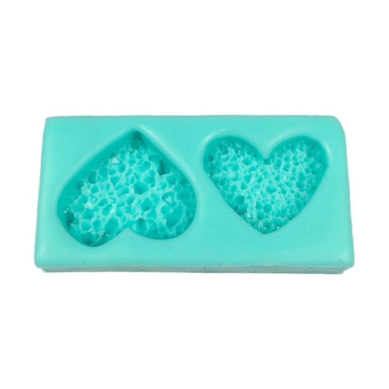 

3D Heart Candle Silicone Mold Epoxy Resin Mold Valentine's Day Chocolate Cake Mold Crafts Making Supplies Non-stick