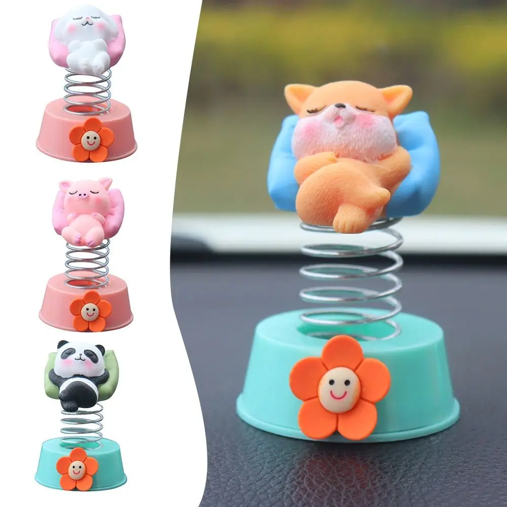 Забавная резиновая модель украшения для автомобиля мультяшный рождественский