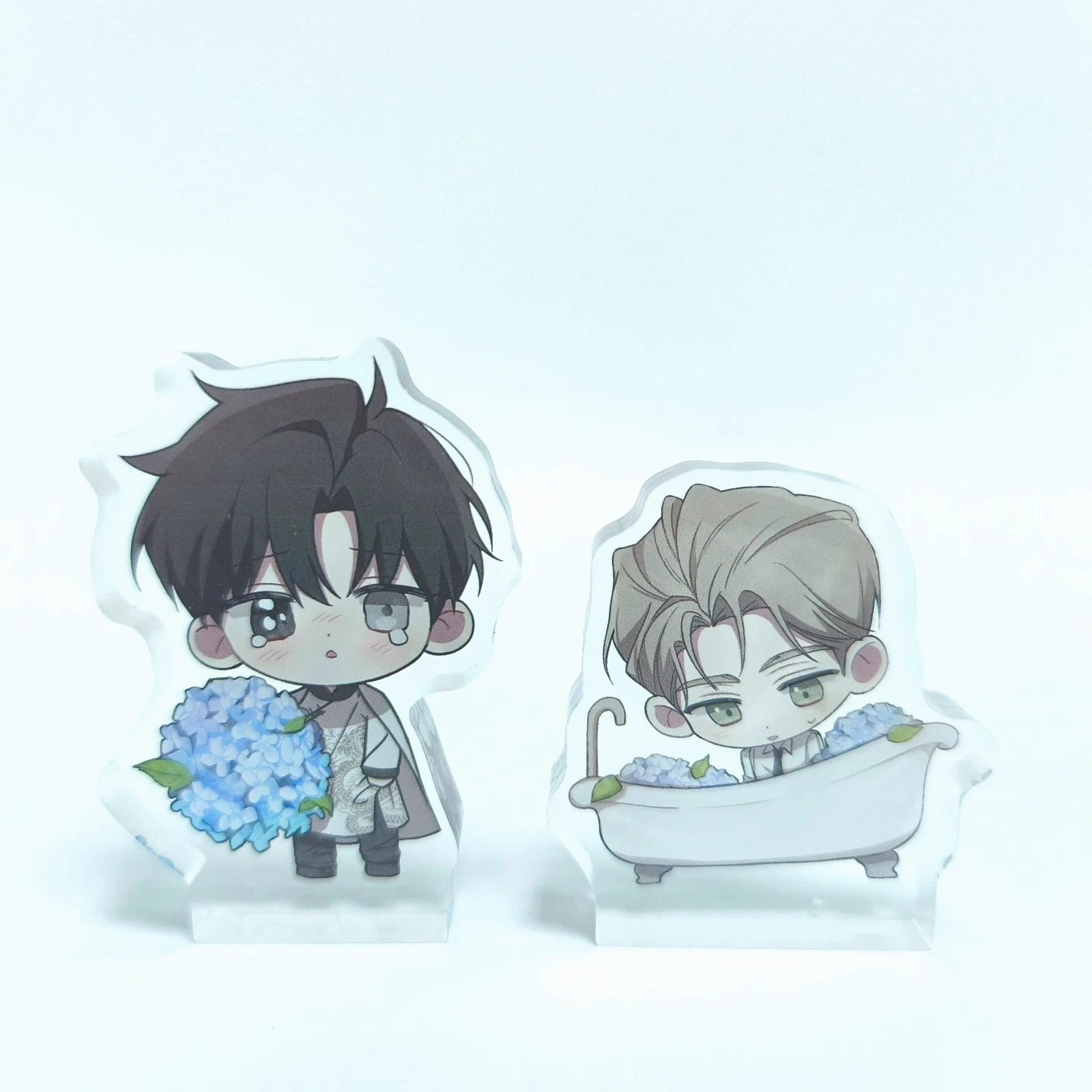 Фото Passion Raga Code Name Roses and Champagne Chibi Mini Block Yaoi Manhwa Брелок Акриловая Подставка Аниме-Коллекционный Декор для Стола №4