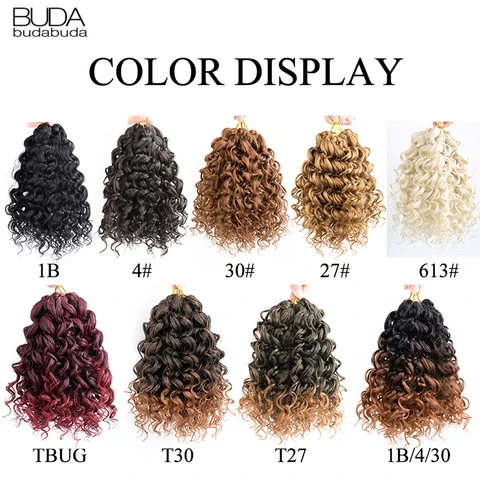 GoGo Curl Вязание крючком Волосы 10 дюймов Ocean Wave Вязание крючком Волосы Water Wave Синтетическое плетение Наращивание волос Вьющиеся вязанные крючком волосы для женщин