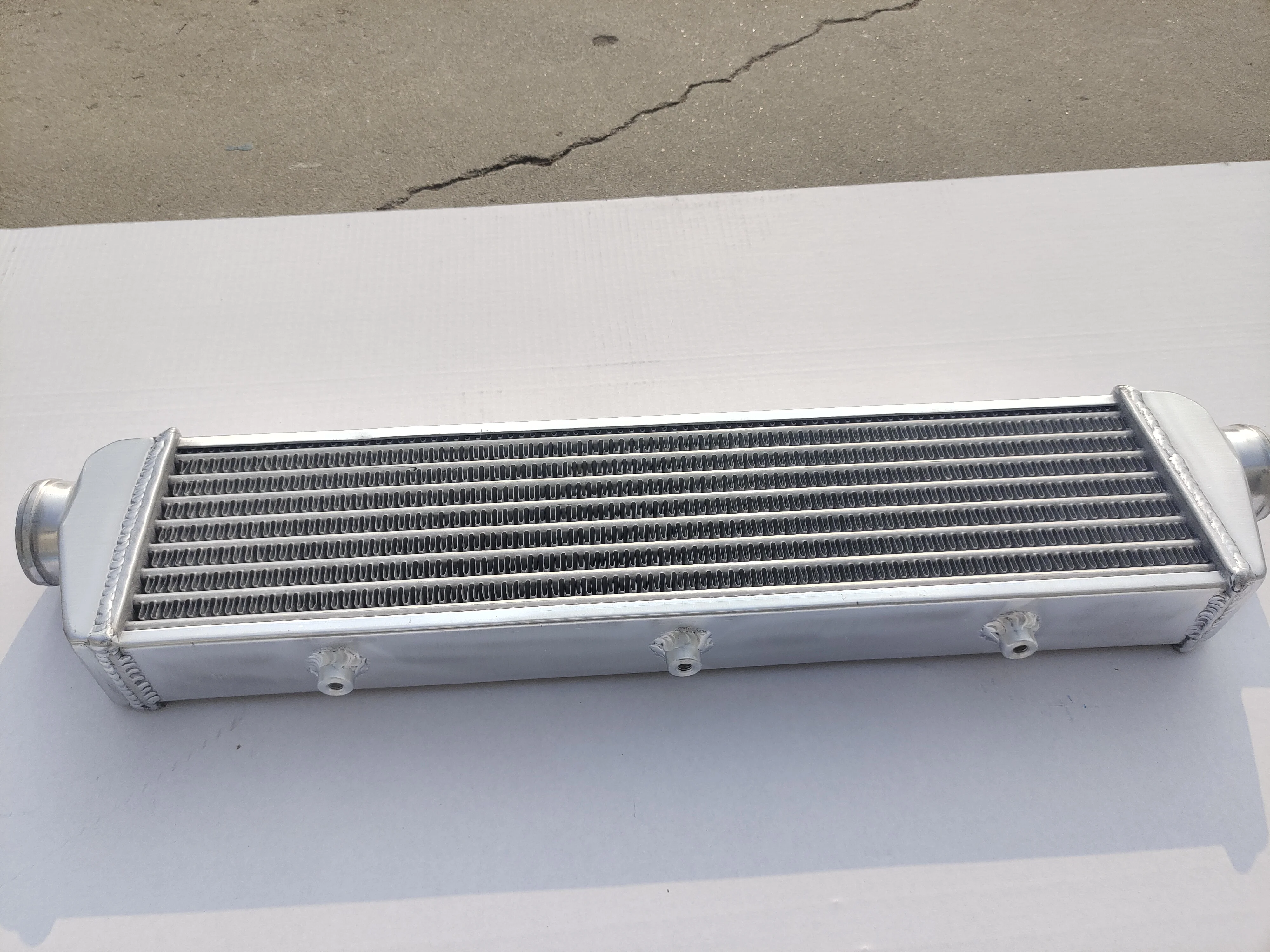 Универсальный алюминиевый турбо-интеркулер FMIC 23 5 дюйма X 2 выход 57 мм