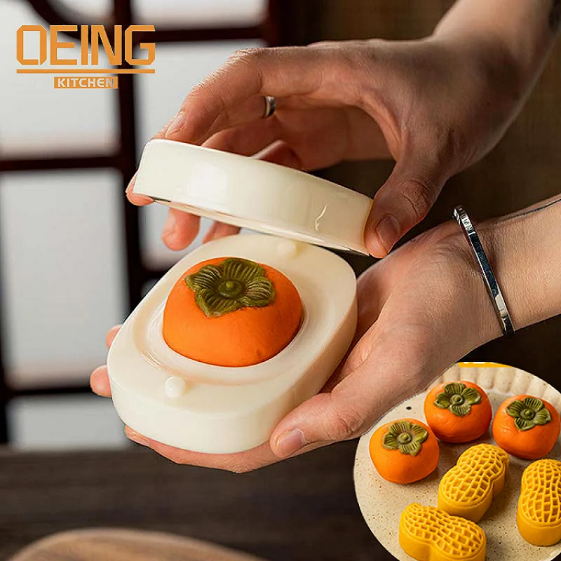 

DIY Hand Persimmon Pastry Mold Cake Mold 3D Flower Fondant Mold Cupcake Jelly Candy Chocolate Decoration Baking Tool Moulds