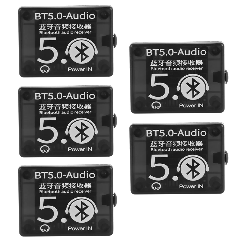 

5X BT5.0 Audio Receiver MP3 Bluetooth Decoder Lossless Car Speaker Audio Amplifier Board With Case