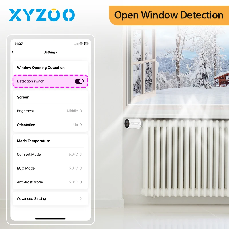 EZAIOT Wi-Fi термостат радиаторный клапан Tuya Smart TRV с Alexa Google Home поддержка регулируемая