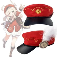 game anime genshin impact peripheral badge sun hat klee cosplay prop embroidered hat gift