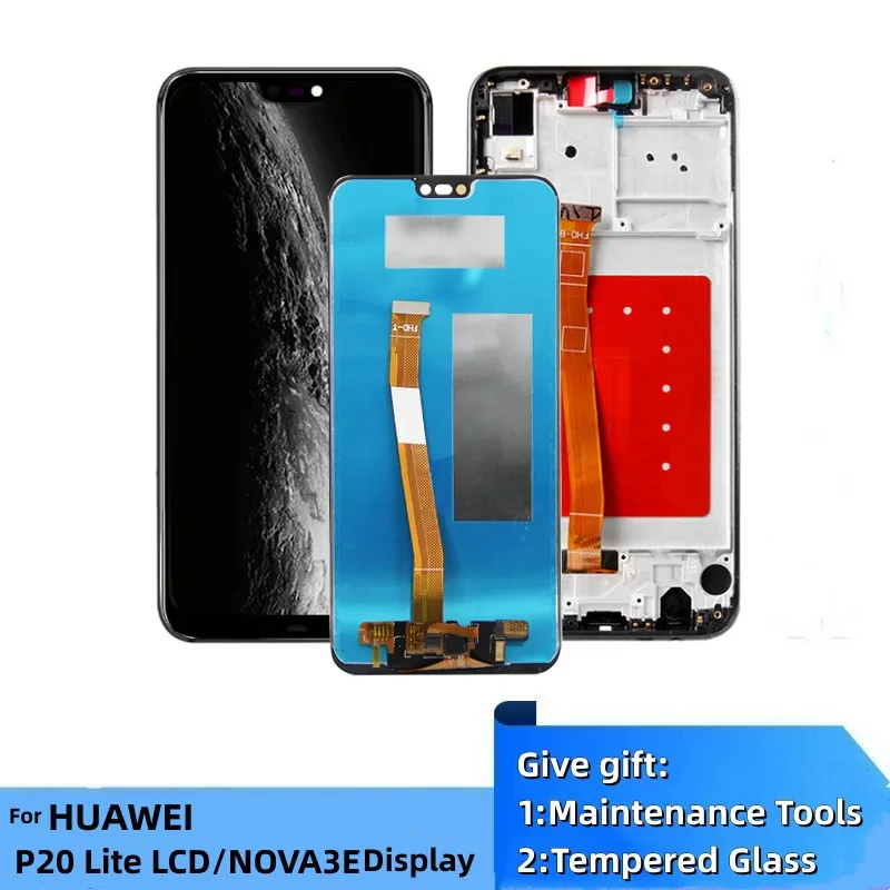 

5.84" For Huawei P20 Lite LCD Display Touch Screen Digitizer For Huawei Nova 3e displayANE-LX1 ANE-LX2 Replacement Parts