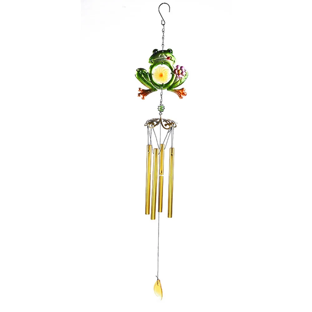

Прочная и долговечная лягушка, ветряные колокольчики для наружного садового декора, стеклянные окрашенные украшения, 78 см * 13 см