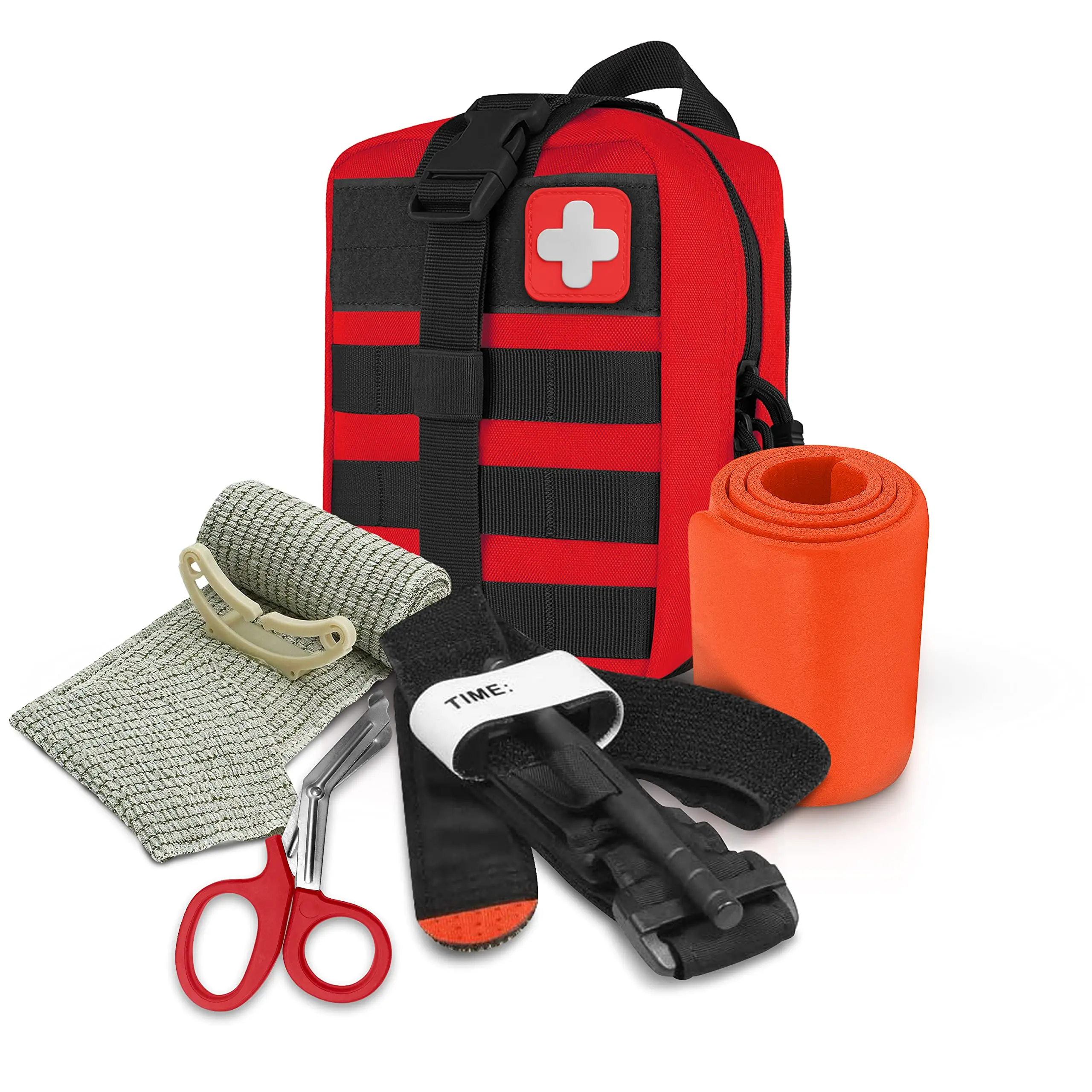 

Rescue Tactical Trauma Kit Emergency First Aid Stop The Bleed IFAK Refill Supplies Combat Survival Gear Medical Kit