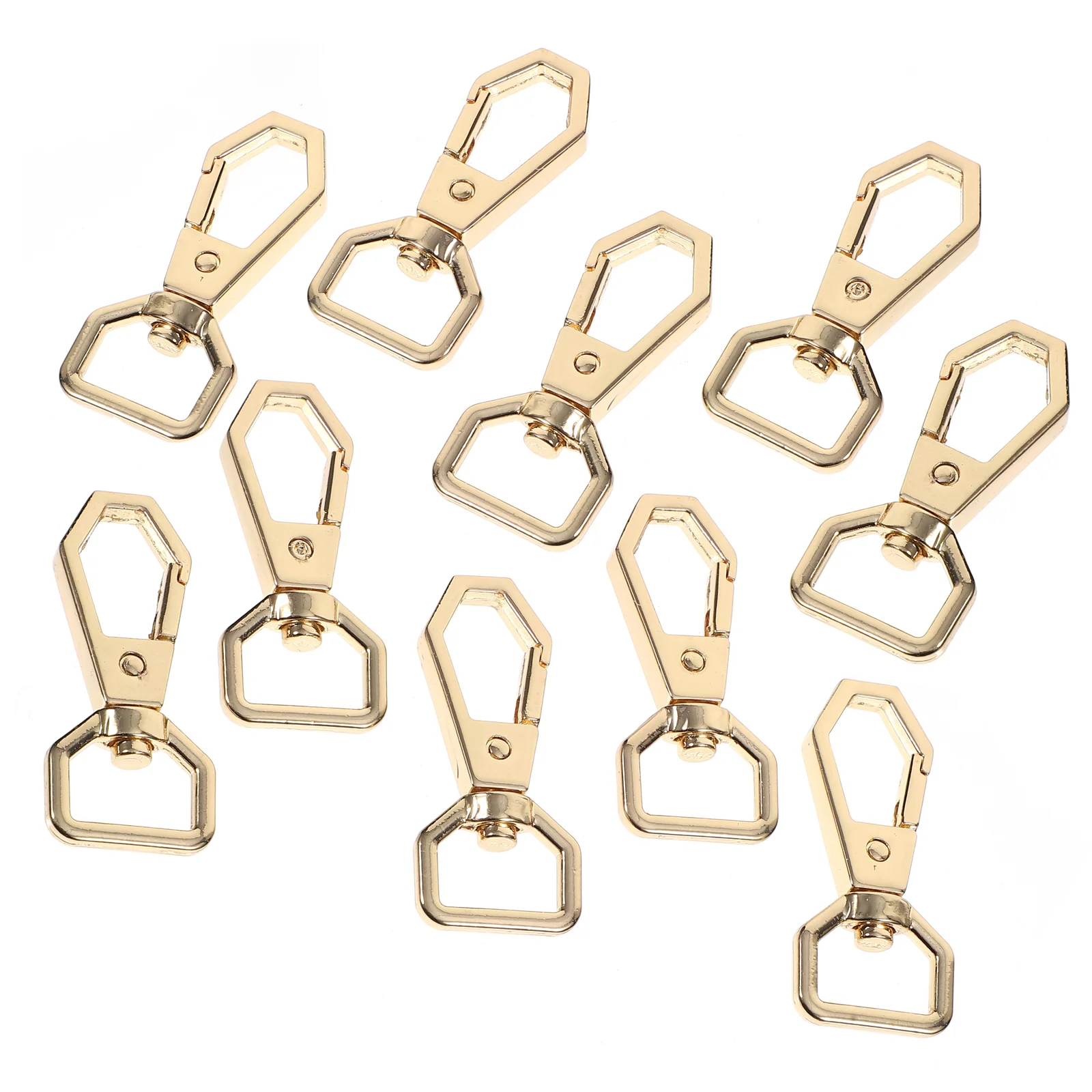 

Hex Hook Alloy Keyring DIY Swivel Snap Chain Clasp Keychain Handbag Black Lanyard