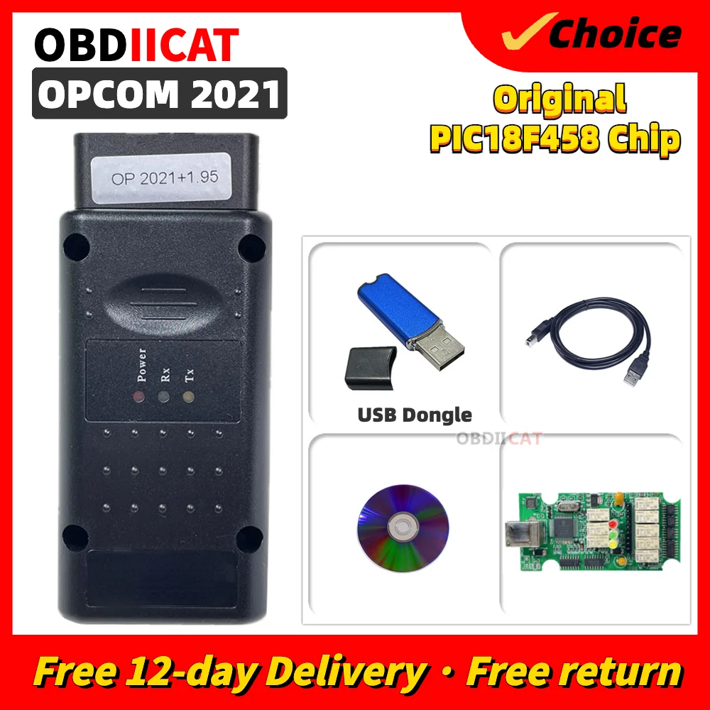 OPCOM 2021 с USB-ключом PIC18F458 FTDI FT232RQ OP COM, профессиональный диагностический сканер OBD2, автомобильные аксессуары, поддержка автомобиля 2021
