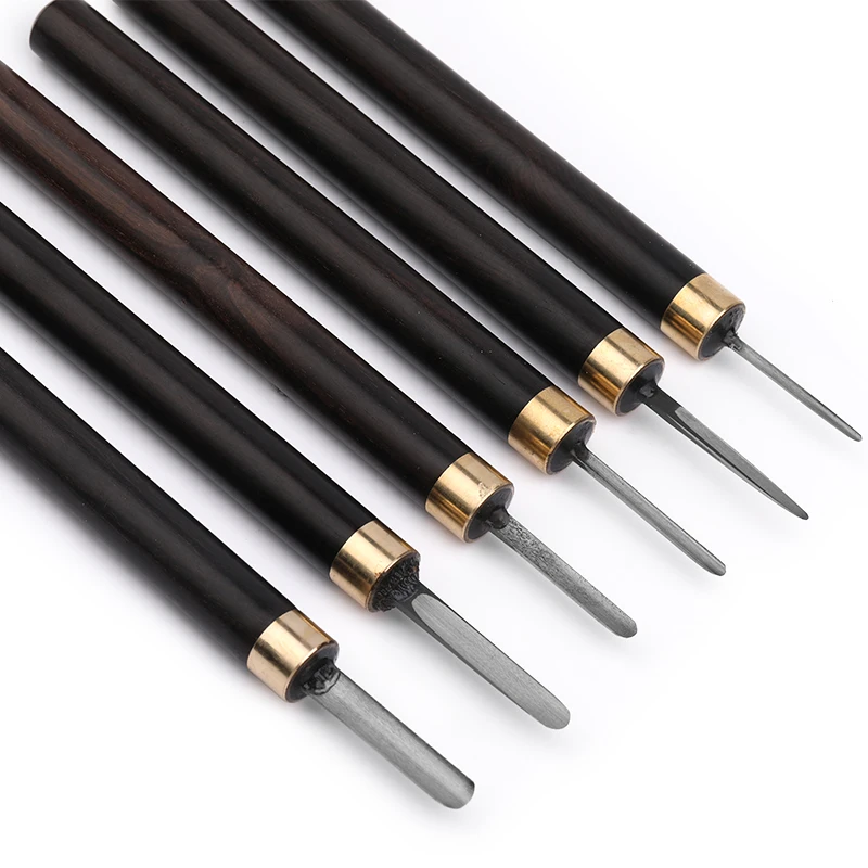 

LMDZ Leather DIY Seal Carving Knife High Quality Wood Handle Special Carving Tool for Detail Carving Craft Lovers