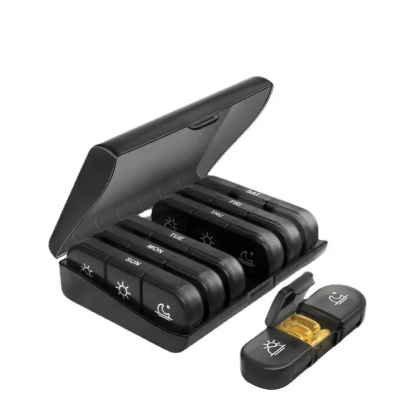 

Sub-packing Drug Packaging Storage Box Large Capacity 7 Days Pilleras Tablet Moisture-proof Pill Storage Box Home Organizers