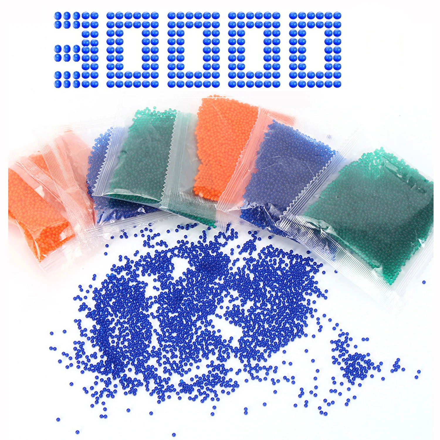 30000 Водяные Шарики 7-8 мм гелевые шарики для бластера пули активного отдыха