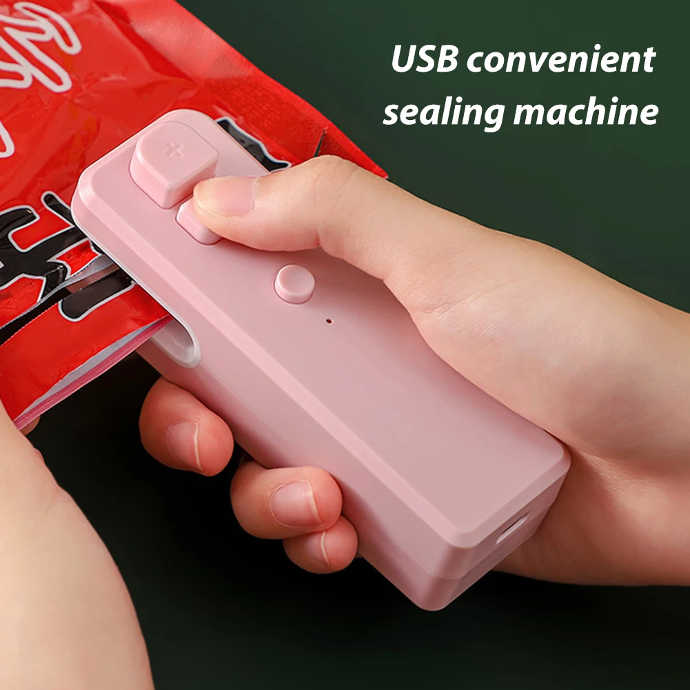 

Мини-упаковщик пластиковых пакетов с USB-зарядкой