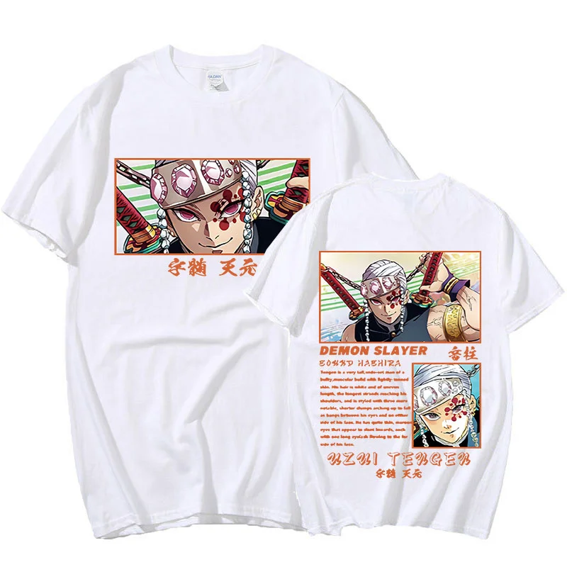 

Demon Slayer Japanese Anime T Shirt Men Kawaii Summer Tops Titans Attack Graphic Tees Harajuku Tshirt Male