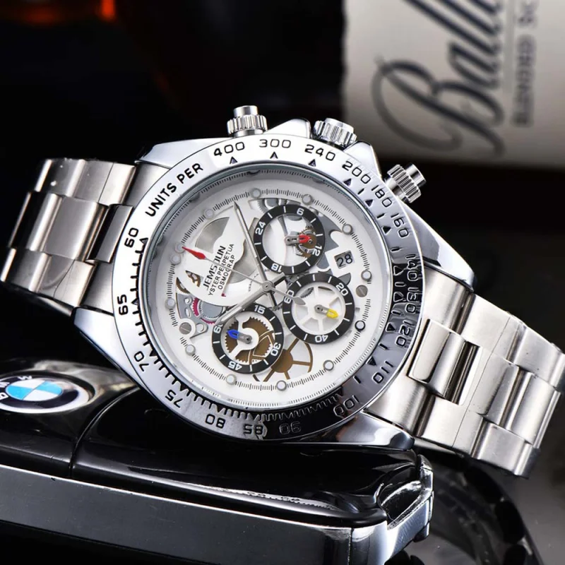 

New Original Brand Mens Watches Classic Top Automatic Date Stainless Steel Watch Sport Chronograph Waterproof Quartz Casual s