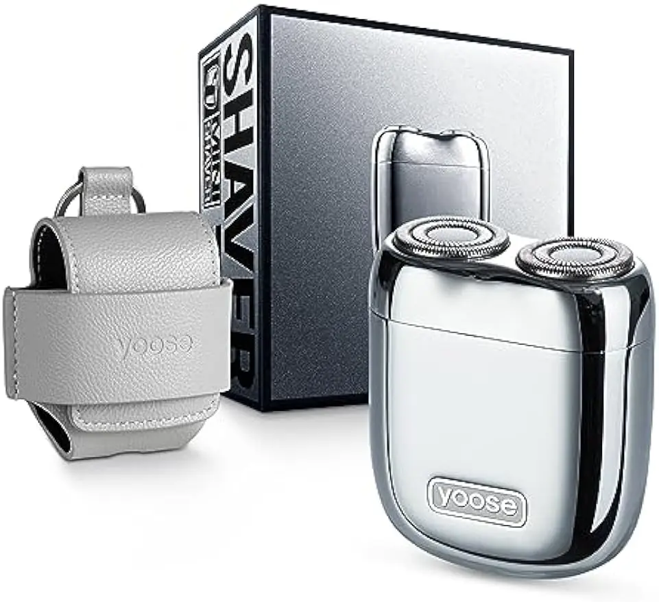 

Mini Electric Rotary Shaver Waterproof Rechargeable Cordless with Travel Case