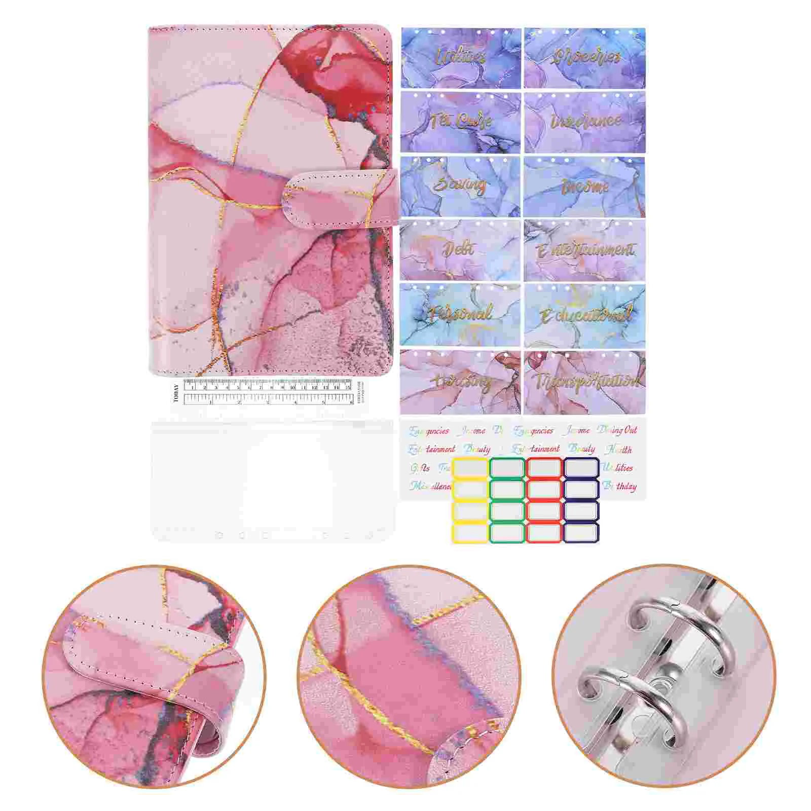 

Бюджетный блокнот, блокнот, декоративная бумага, школьные принадлежности, планирование расхода для девочек, стикер для отслеживания наличных