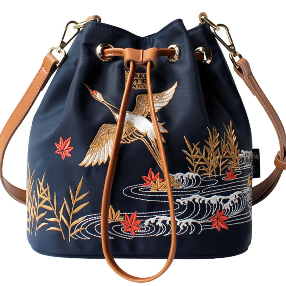 

Роскошные дамские сумочки с цветами в стиле принцессы, женские сумки через плечо, сумка-мешок для девочек-подростков, нейлоновая сумка-мессенджер, Женская Ручная сумка
