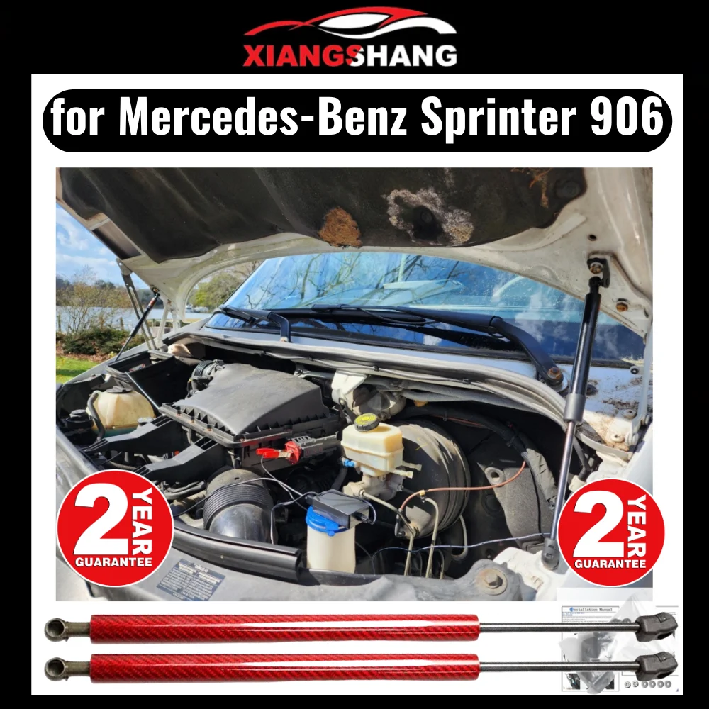 

Передний капот для Mercedes-Benz Sprinter (906) 2006-2018, модифицирующие газовые стойки, пружинный демпфер из углеродного волокна, подъемник, опорный поглотитель