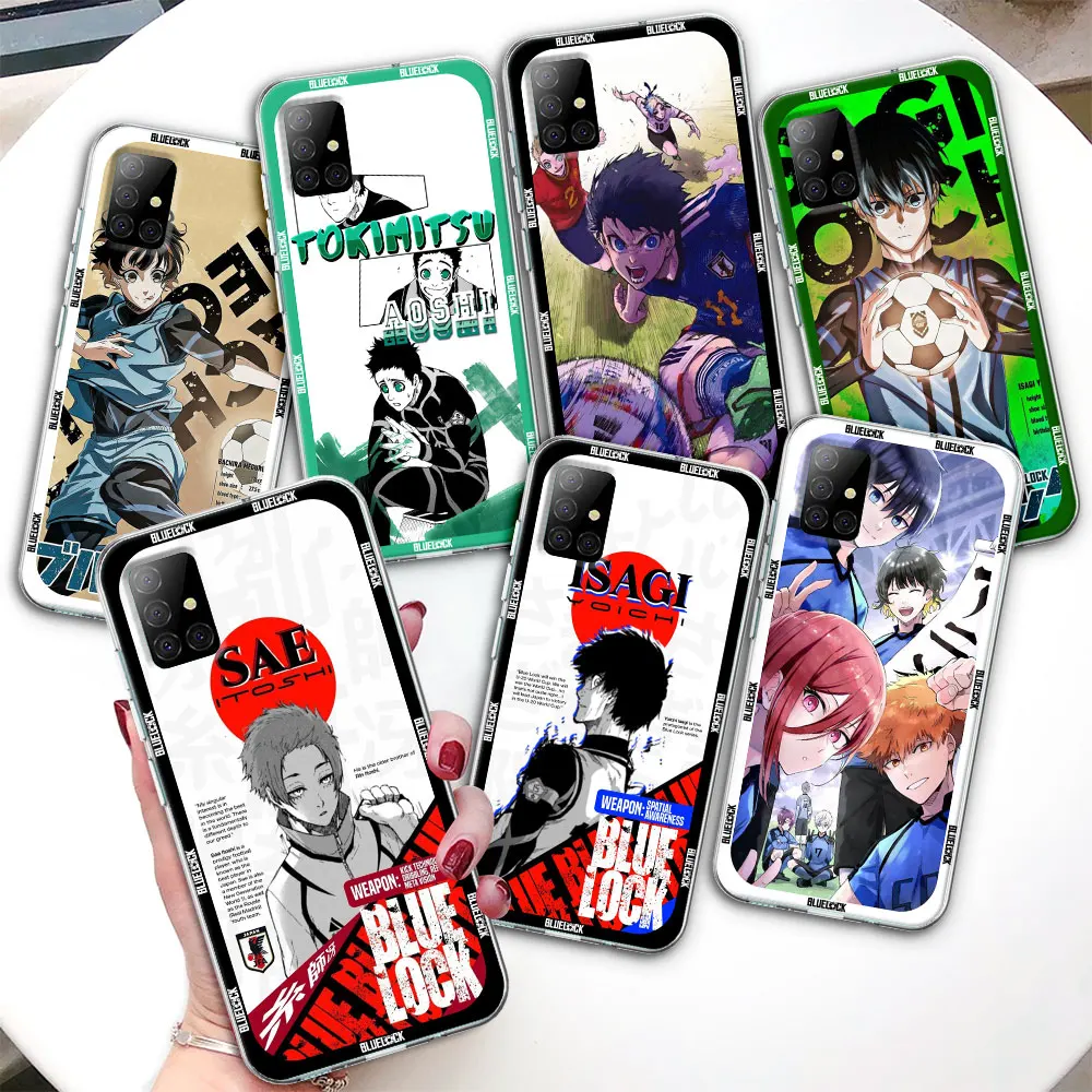 

Чехол с аниме Blue Lock для Samsung Galaxy A53 A54 A13 A52 A12 A51 A32 A71 A21s A31 A72 A41 A11 A42 A73, прозрачный чехол для телефона