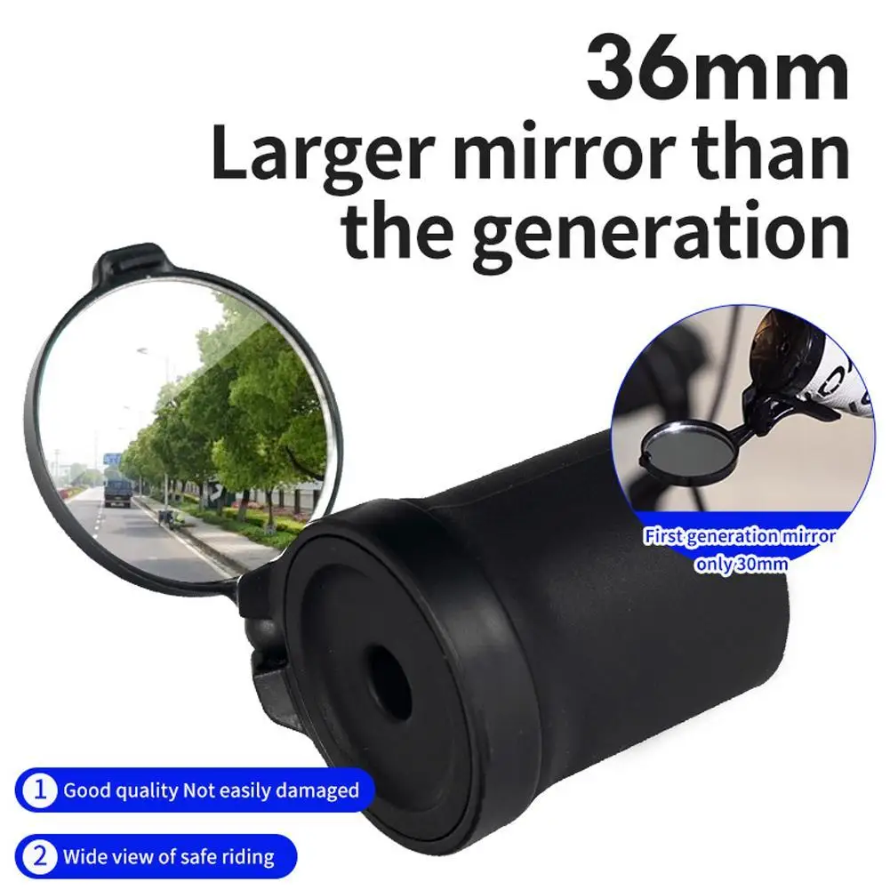 

1pc Universal Bicycle Rearview Mirror Adjustable Rotate Cycling Handlebar Convex View Mirrors For MTB Road Bike Accessories