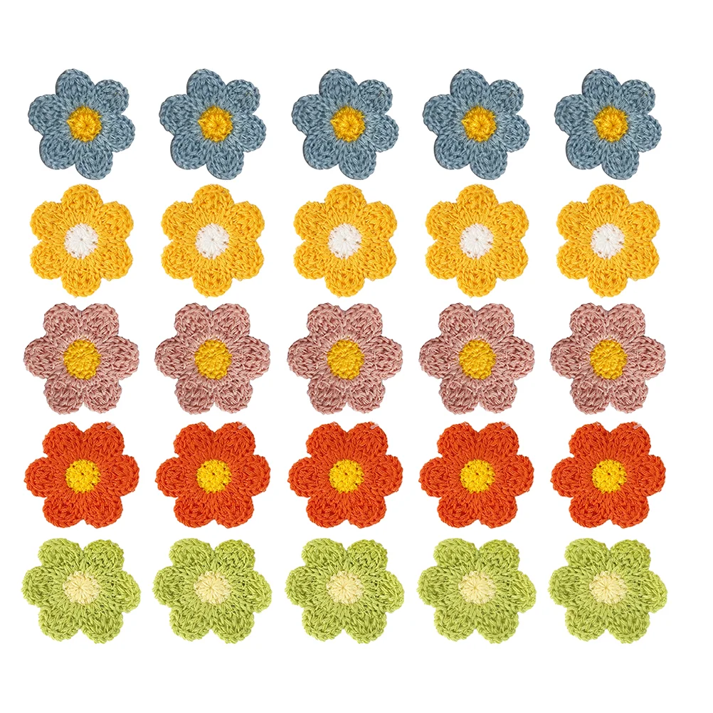 

25pcs Flower Sew On Patches Applique Patches DIY Accessories for Clothing