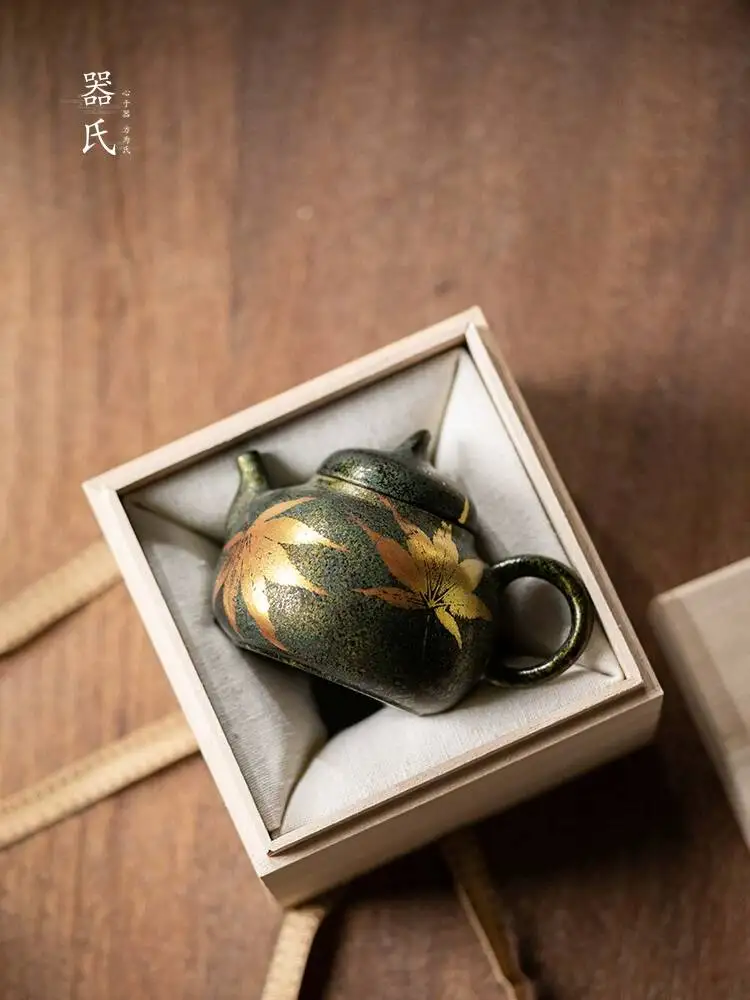Фото Чайник Qishi Green Tea Maple Blossom для домашнего использования, специальный чайник для чаев Да Хун Пао, Сяо Цин Гань и Пуэр. №1