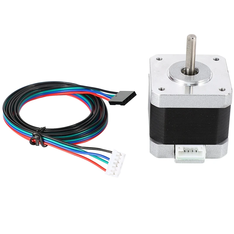 

Nema 17 Stepper Motor Bipolar 4 Leads 34Mm 12V 1.5 A 26Ncm(36.8Oz.In) 3D Printer Motor 42Shd0001