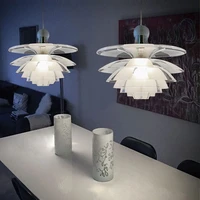 nordic pinecone pendant lamp minimalist acrylic lamp dining table room decor danish design pine cone designer pendant light