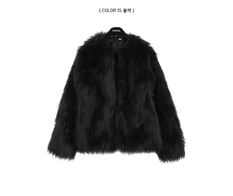 Women's Fur Jacket Autumn and Winter Faux Fur Coat Fur Imitation Fox Fur Coat for Women Faux Fur Coat