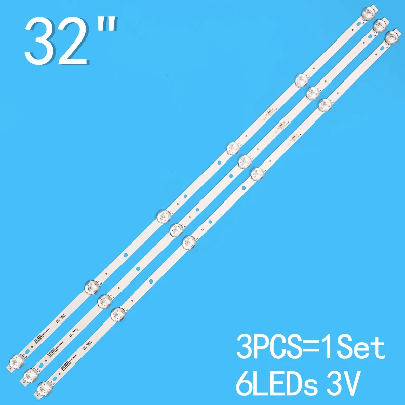 

3pcs For TL-32K5 LED32HD310 HDLED32A8 LED32HS36 LED-W3288A 32LE12J HD32-D2 Light Bar JS-D-WB32H8-061CC 57.03.32H8003 E469119