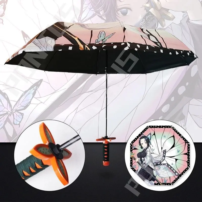 Paraguas de Anime Demon Slayer - mango de katana 5
