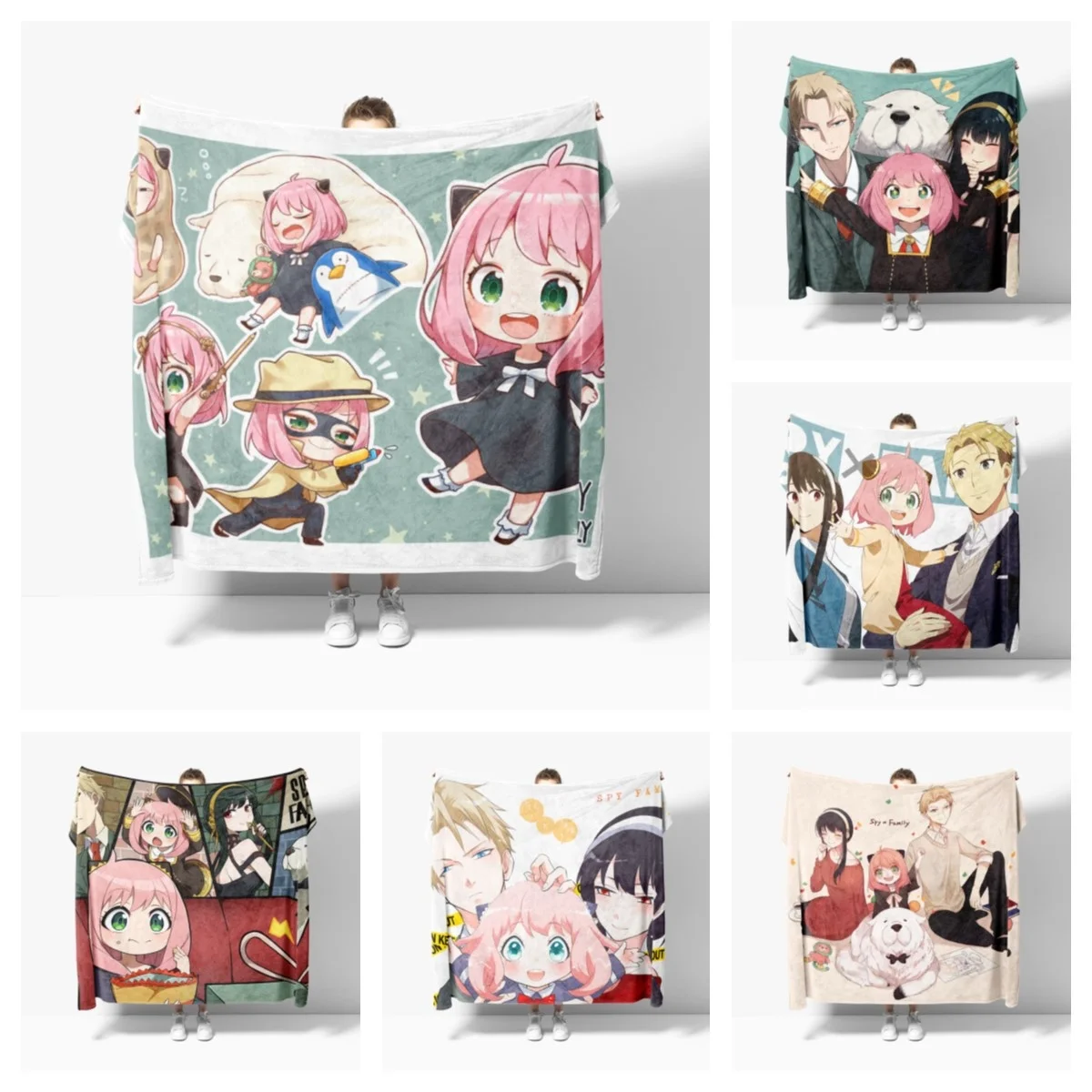 

SPY×FAMILY Blankets Soft Flannel Blankets Breathable Ultra Warm Bedding And Travel Blankets Customizable Anime Blanket