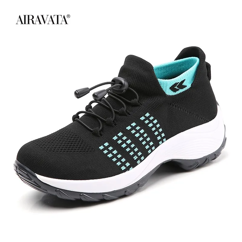 Women Sneakers Shoes Mesh Lightweight Fashion Increase Women's Walking Shoes Casual Ladies Breathable Basket Sport Femme