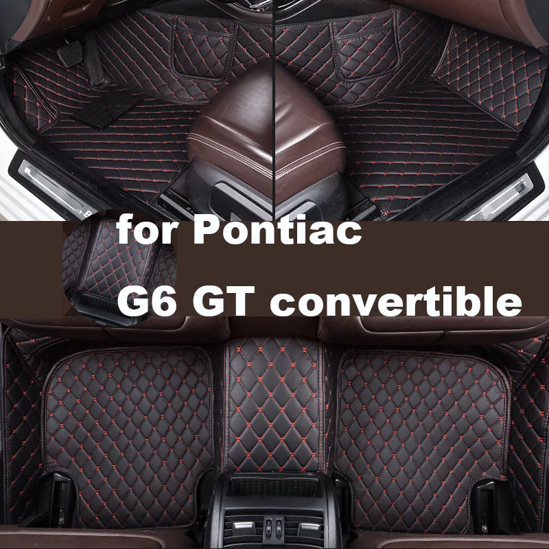 

Autohome Car Floor Mats For Pontiac G6 GT Convertible 2005-2009 Year Upgraded Version Foot Coche Accessories Carpetscustomized