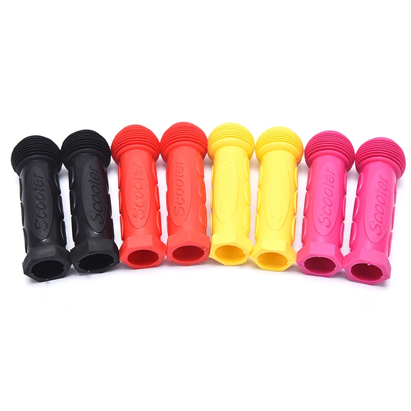 

Rubber Grip Handle Bike Handlebar Grips Cover Anti-skid Bicycle Tricycle Skateboard Scooter For Child Kids Blue Red