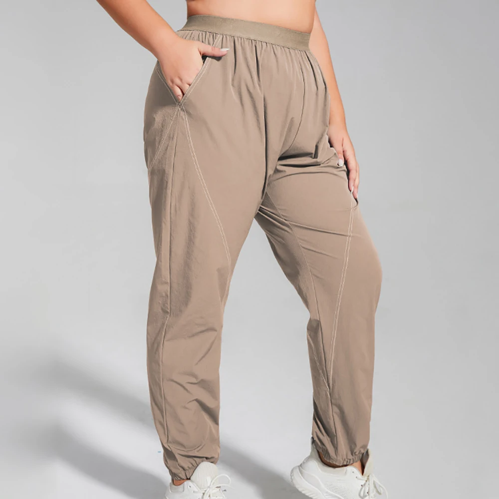 New In High Quality Baggy Joggers Women Running Yoga Fitness Casual Sport Pants Loose Comfortable Trousers Black Blue Brown