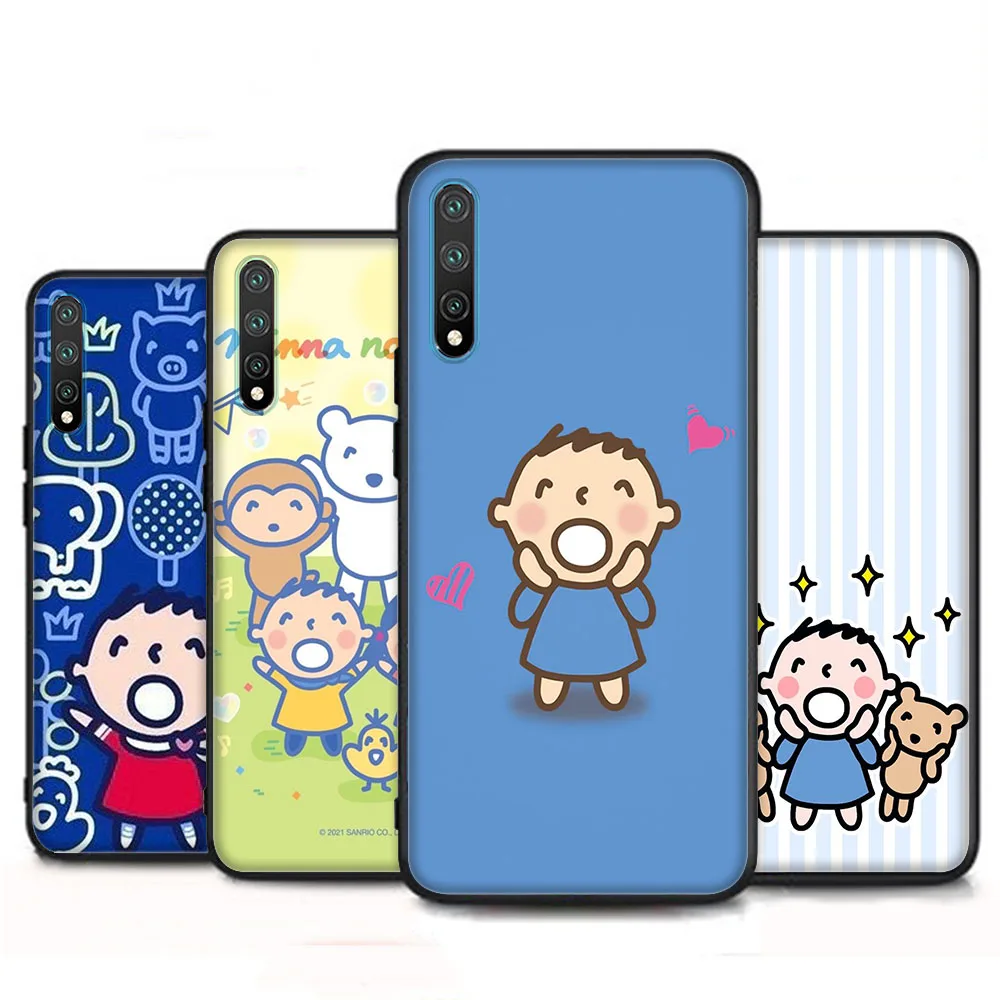 Minna No Tabo Cover for Realme 3 3I 5 5I 5S 6 6S 6I 7 7I C17 C15 C2 C3 X2 XT Pro Black Phone Case