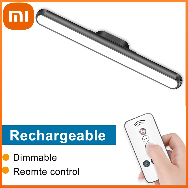 

Светодиодная настольная лампа Xiaomi, беспроводной светильник с USB-зарядкой и приглушением яркости, с защитой для глаз, комнатное и офисное осв...