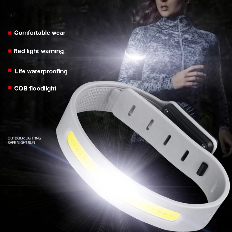 

Оригинальная лампа на запястье с аккумулятором типа C, яркий водонепроницаемый фонарик для ночного бега, Походов, Кемпинга