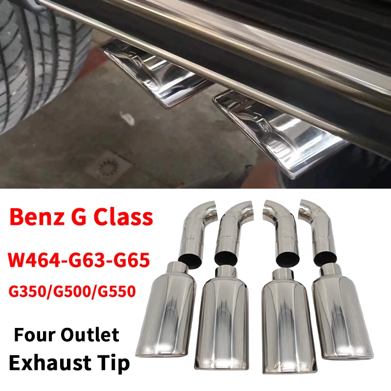 4 шт./партия насадки для глушителя выхлопной трубы Mercedes-Benz G-Class W463 G500 G550 G63