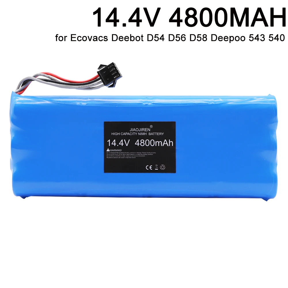 Аккумулятор 14,4 В для вакуумного очистителя Ecovacs Deebot D54 D56 D58 Deepoo 543 540 550 560 570 SC 580 мАч NIMH