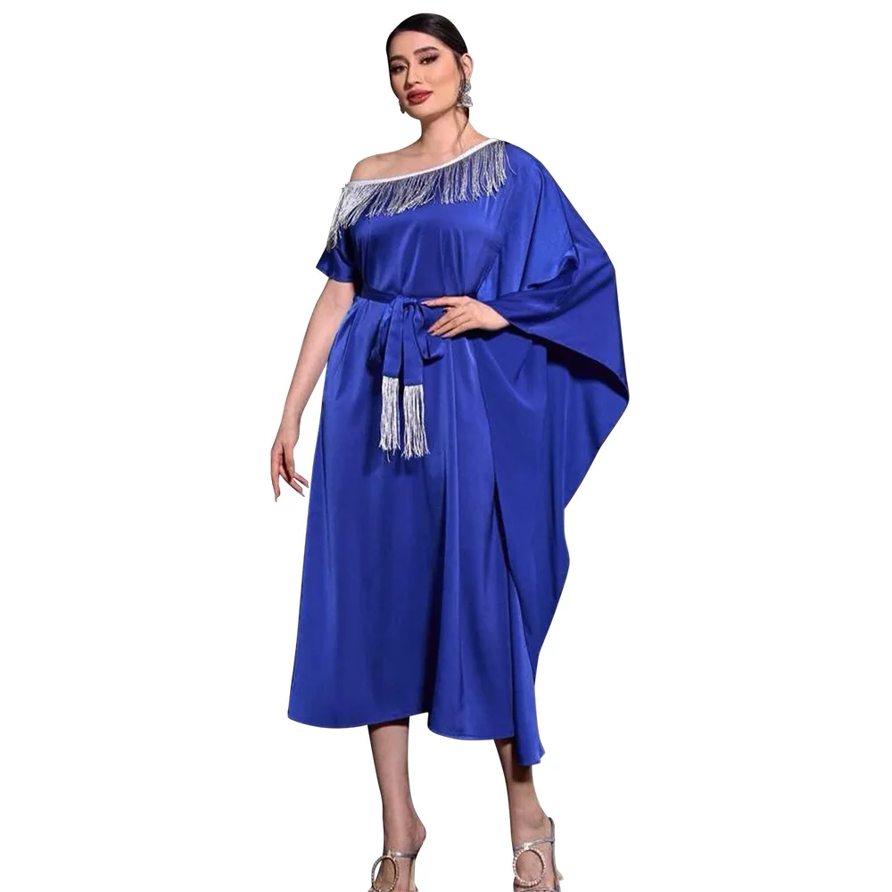 African Dress For Women Muslim Fashion Abaya Dashiki Batwing Sleeve Boubou Clothing Fashion New Bazin Riche Robes Maxi Dresses