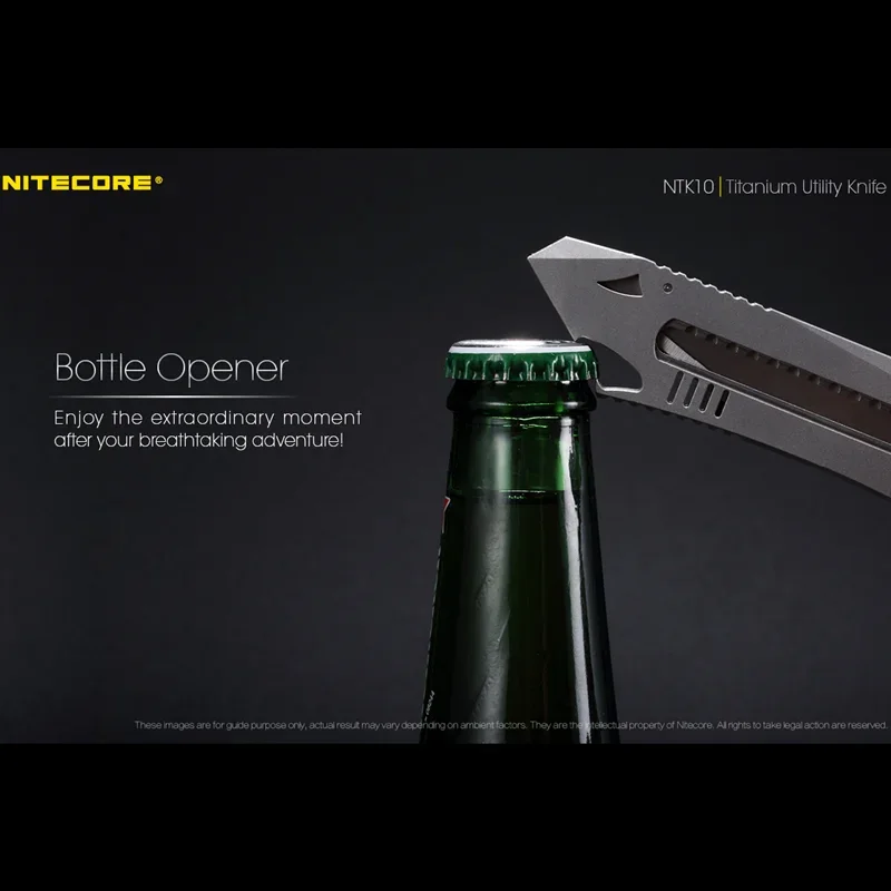 Титановый универсальный нож NITECORE NTK10 тактические инструменты для улицы легкий