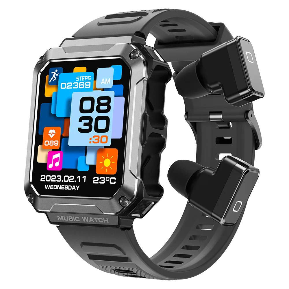 

2023 New Smartwatch 4G ROM Build In Bluetooth Headset Smart Watch For Men Women 5days Battery Life 1.96inch HD 100+ Sports Mode