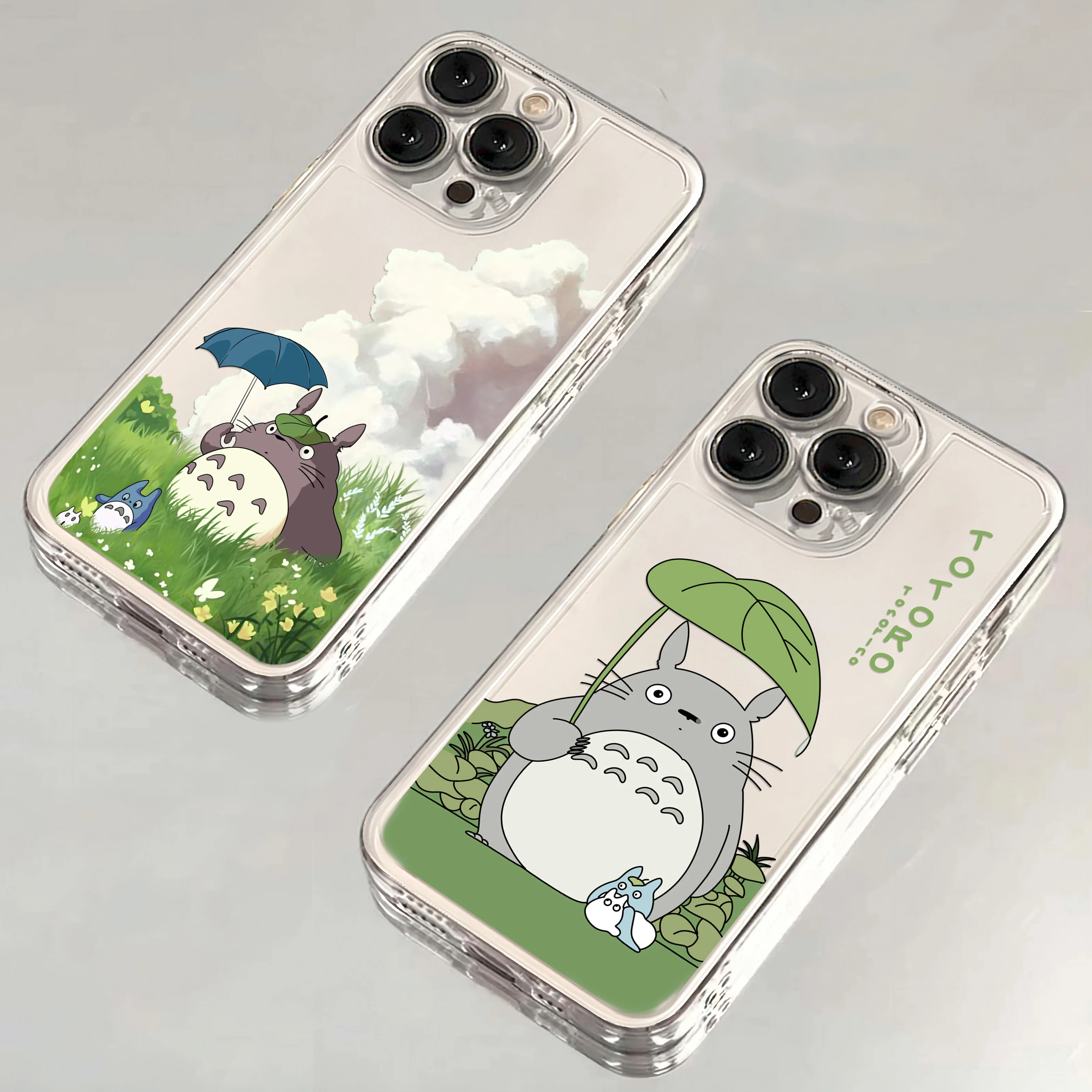 Cute cartoon Clear Case For Samsung A73 A72 A71 A55 A52 A51 A50 A35 A33 A32 A31 A30 A24 A23 A22 A13 A12 A05 5G T-T-Totoros Cover