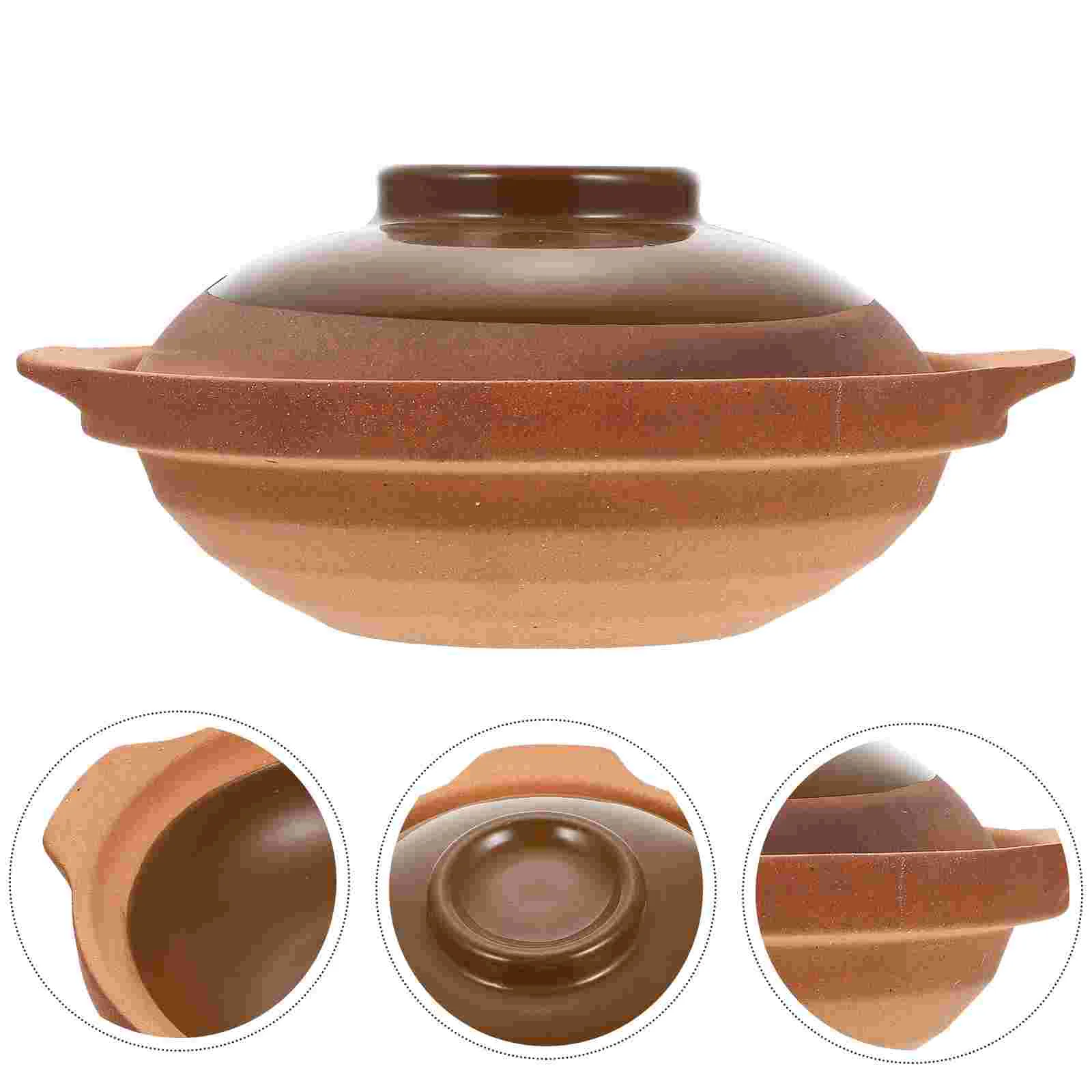 

1 Set Ceramic Casserole Food Cooking Stewing Pot Cookware for Home Restaurants