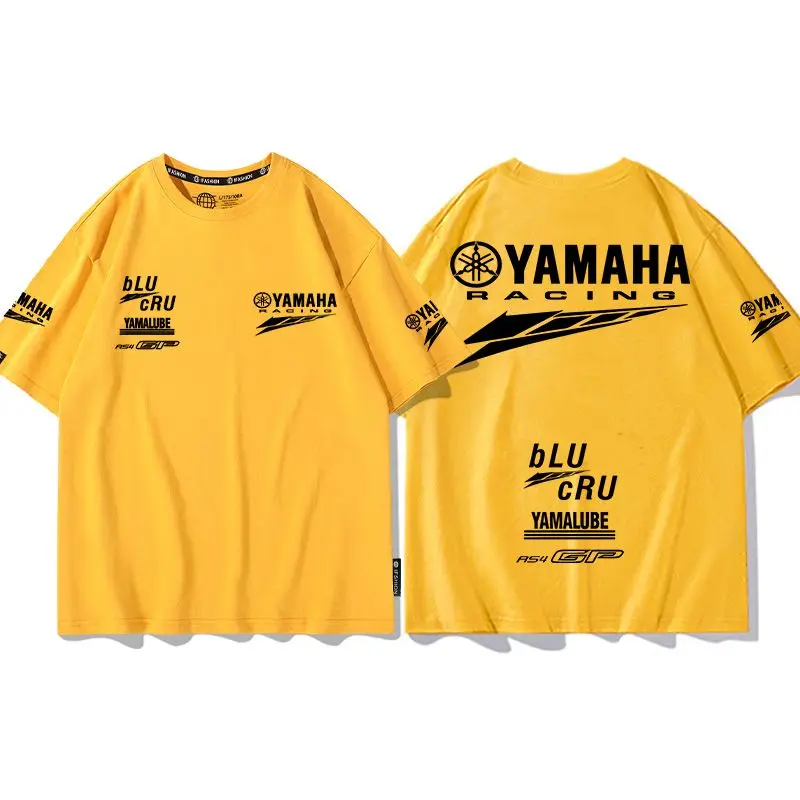 Мотоциклетный костюм Yamaha, футболка с короткими рукавами, мужской летний костюм GP Factory Team Racing, дышащий, быстросохнущий мотоциклетный костюм