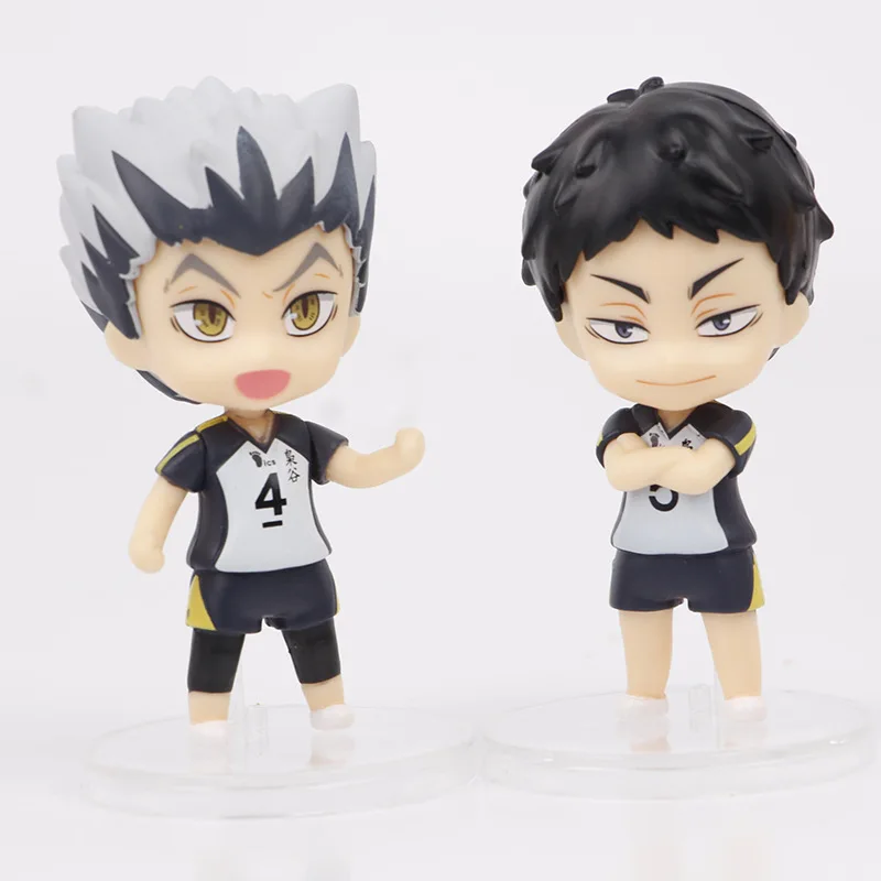 Набор из 8 фигурок аниме Haikyuu в Q-версии: Хината Шойо, Тобио Кагеяма, Дайчи Савамура. Коллекционные ПВХ-фигурки, игрушки, подарки. (art.: 3920d7de76bd2) - 3920d7de76bd2